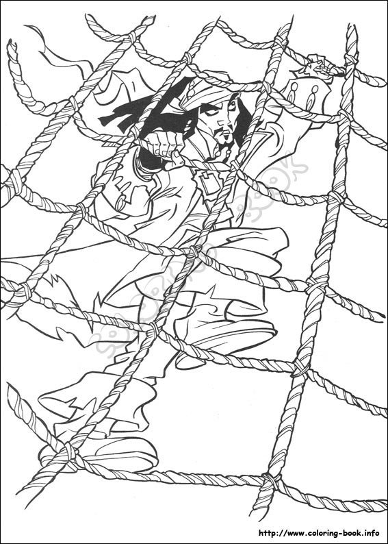 Pirates of the Caribbean coloring picture